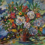 July Roses 2011 - Oil on Canvas - 800mm x 800mm P.O.R.